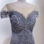 浪漫紫星夜水鑽禮服