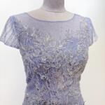 夢幻紫鑽亮片銀線禮服