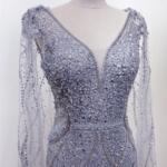 淡藍色繁星晚禮服